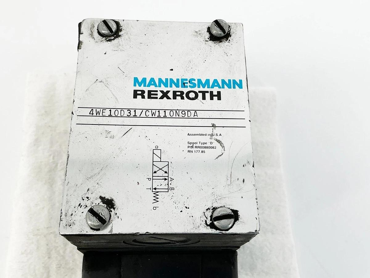Used Rexroth 4WE10D31/CW110N9DA Hydraulic Valve 90VA/550VA