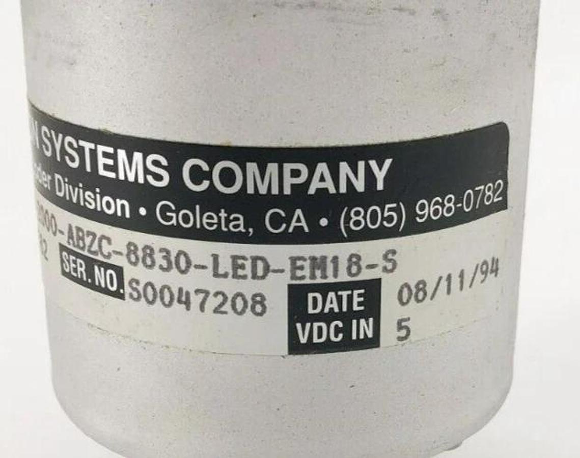 New BEI Sensors H25E-F1-SS-2000-ABZC-8830-LED-EM18-S Encoder 924-01002-582