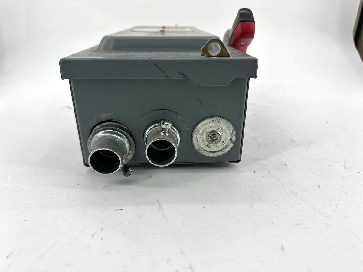 Used Square D HU361EI Safety Disconnect Snap Switch 30A 600V Max 3 Pole