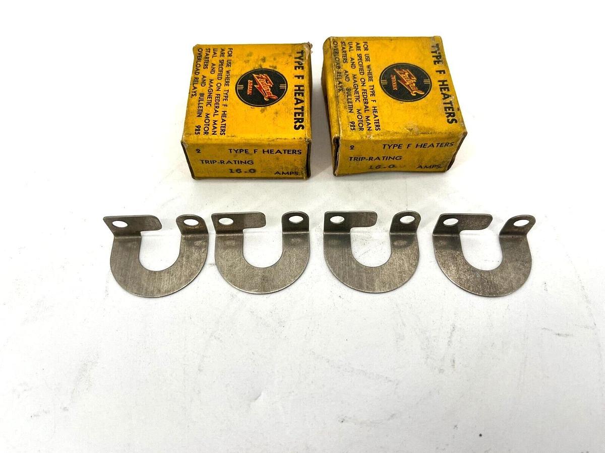 Lot of 4 New Federal F16.0A +Type F Heaters 16.0A - Two Boxes of two pieces each