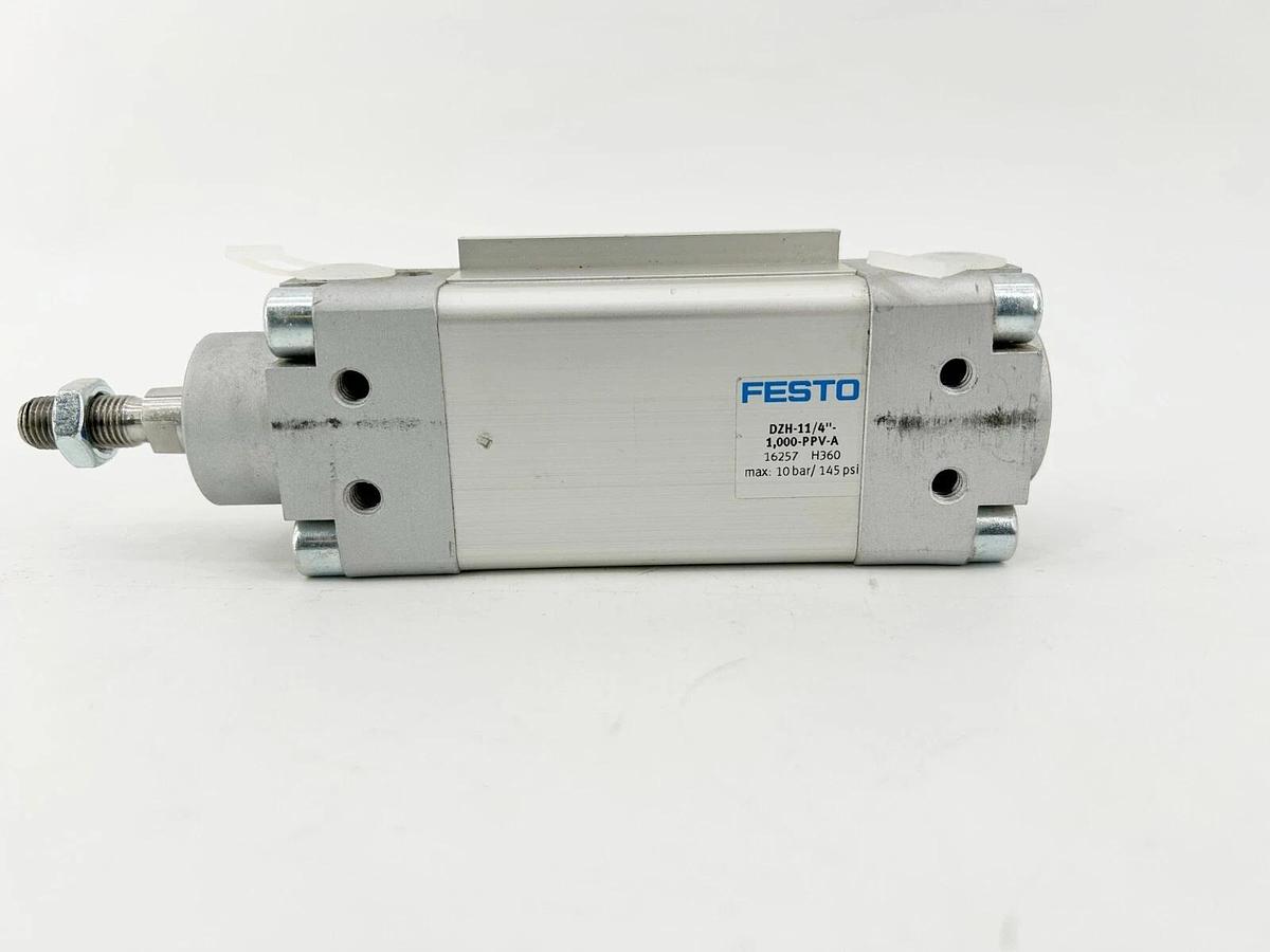New Festo DZH-11/4"-1,000-PPV-A Pneumatic Cylinder 16257 10 Bar/145 PSI