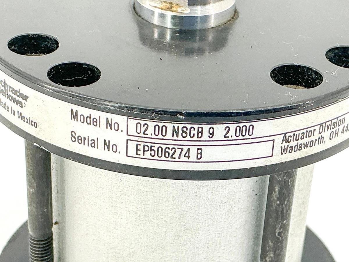 New Schrader Bellows 02.00-NSCB9-2.00 Pneumatic Cylinder 250PSI - No Box