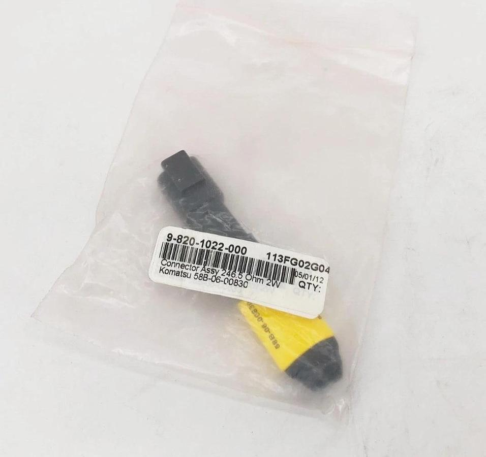 New Komatsu 58B-06-00830 Connector Assembly 246.5 Ohm 2W 9-820-1022-000