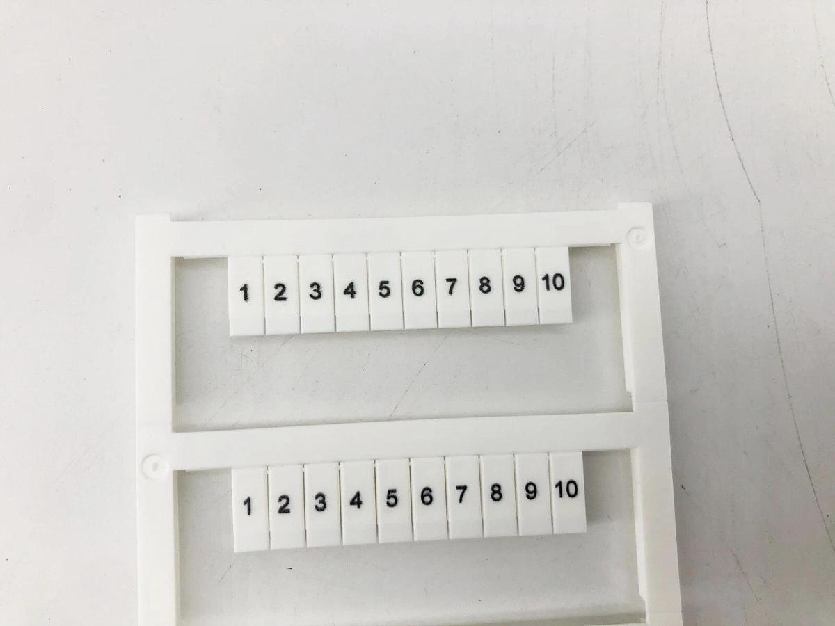Box of 5 New Allen-Bradley 1492-MS5X12H1-10 Ser. A Horizontal Marker Cards