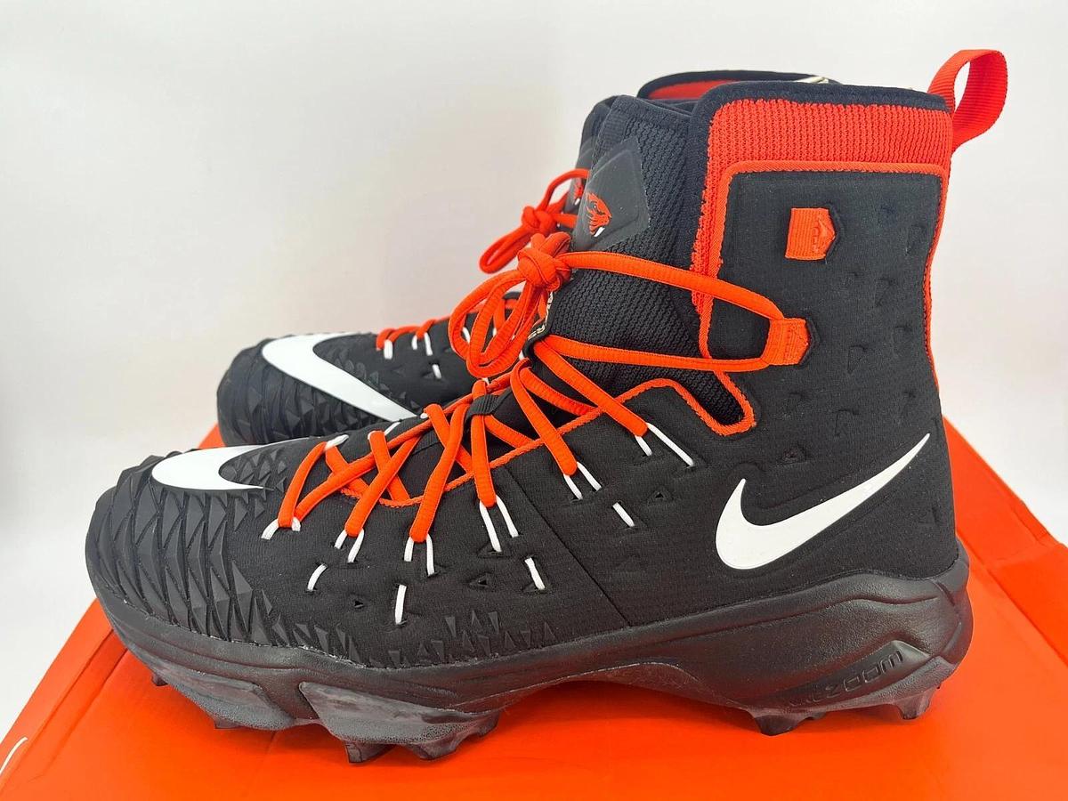 Nike Force Savage Elite Shark WD Blk/Orange S.16 OSU Beavers Promo Sample Cleats