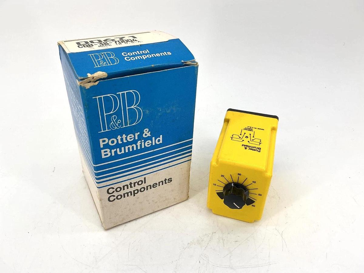 New Potter & Brumfield CDB-38-70004 Time Delay Relay 0.6-60sec 8-Pin 10A 240VAC