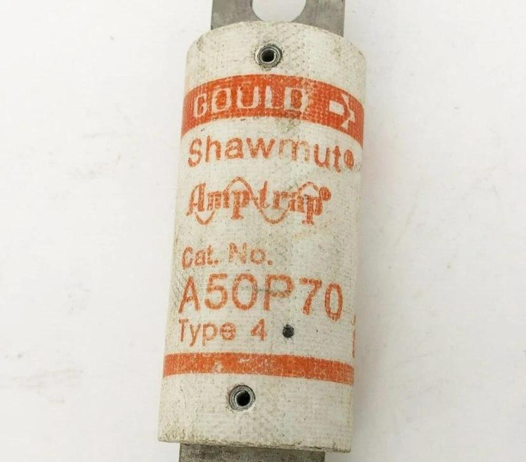 Lot of 5 New Gould Shawmut A50P70 Fuses 70A 500V Type 4 Form 101