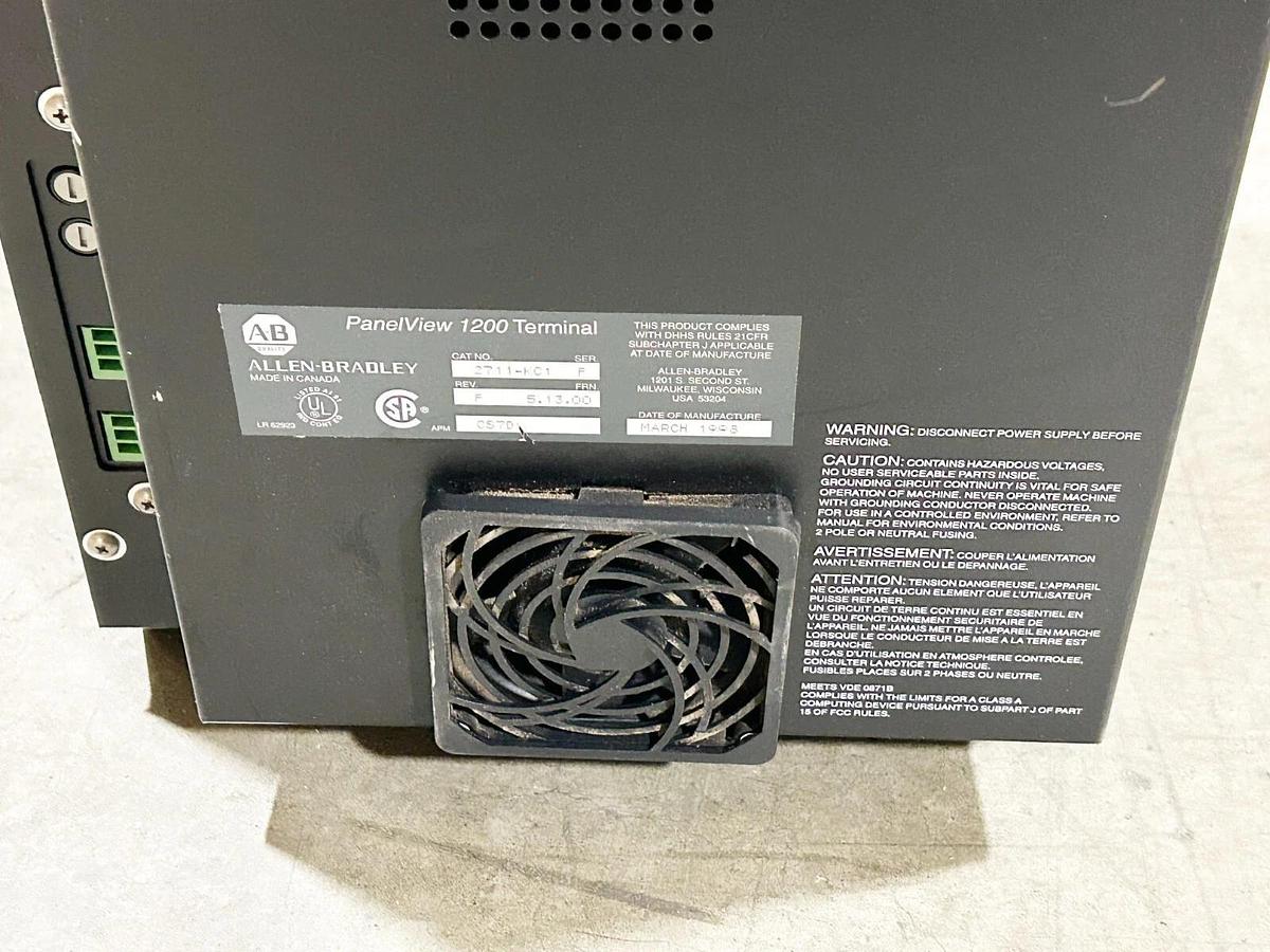 Used Allen Bradley 2711-KC1 Panelview 1200 Terminal 12" Color CRT - For parts