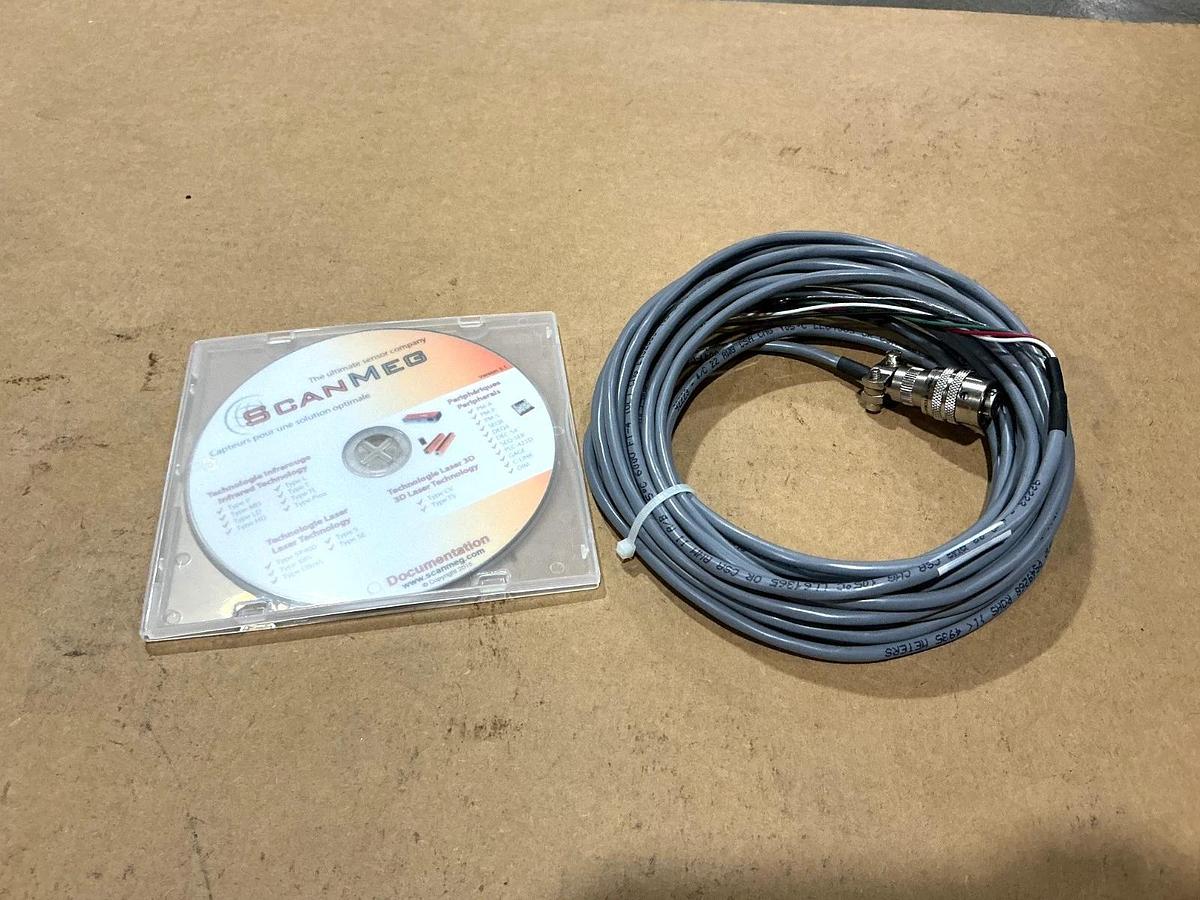 New ScanMeg P600-R & P600-E Light Curtain Receiver & Emitter Set 4-Pin