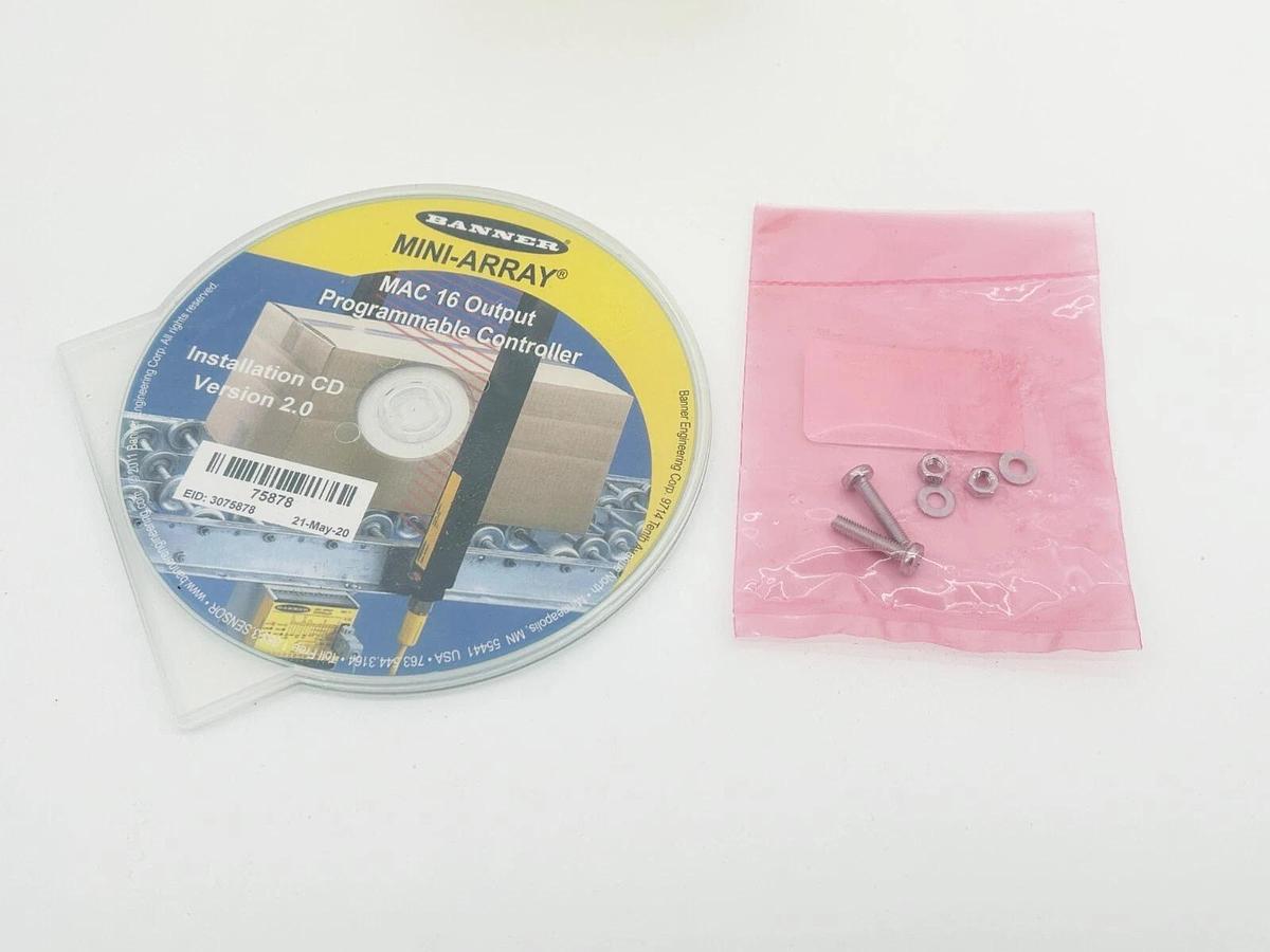 Banner Engineering MAC16P-1 Controller 16 Discrete PNP Outputs 30VDC 57369