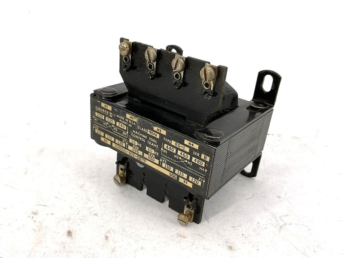Used Square D 9070EO-1 Ser B Control Transformer 50/60HZ 1-Phase 9070E0-1