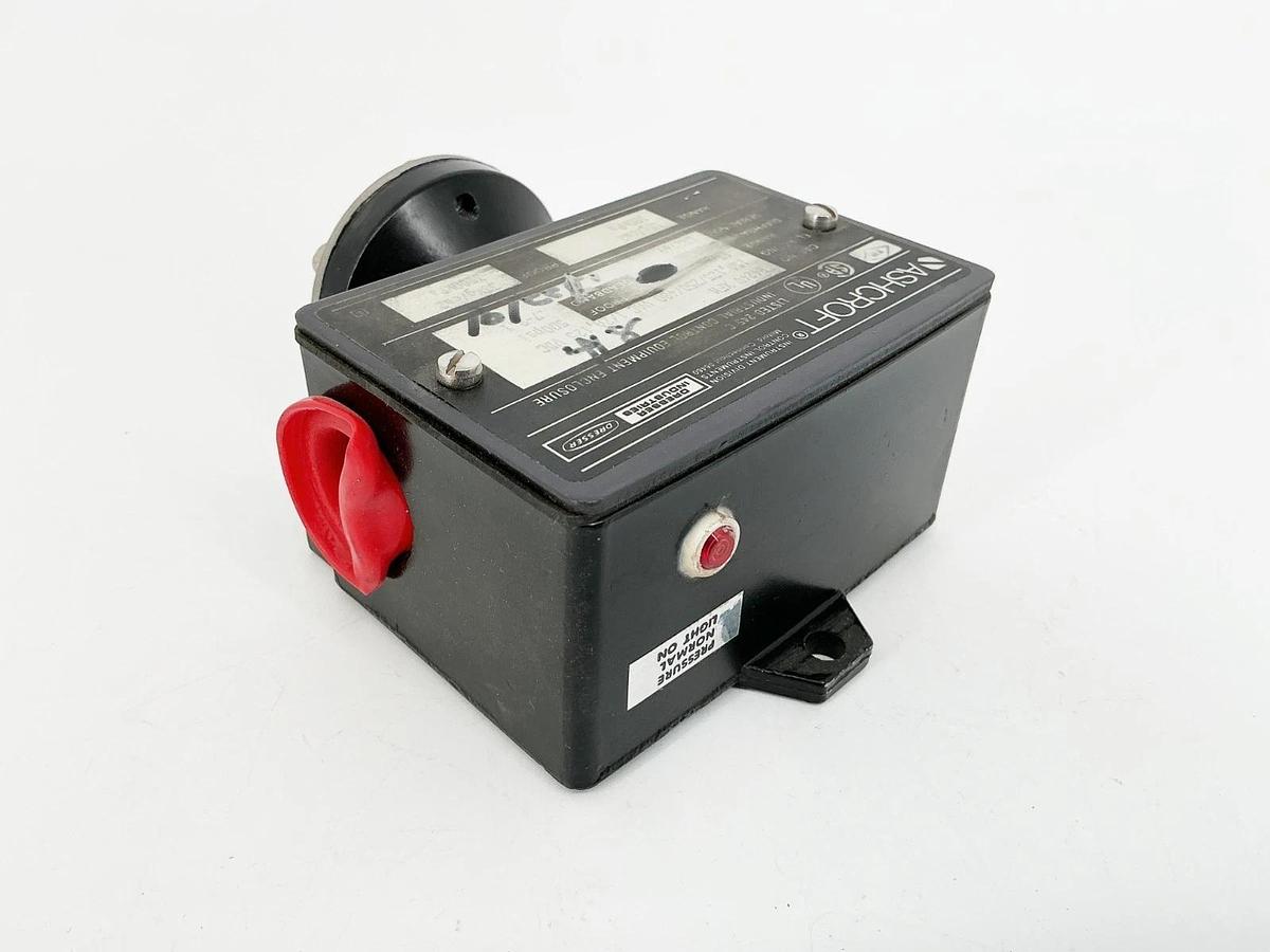 Used Ashcroft B424V XFM Pressure Switch 15PSI Range 15A 480V