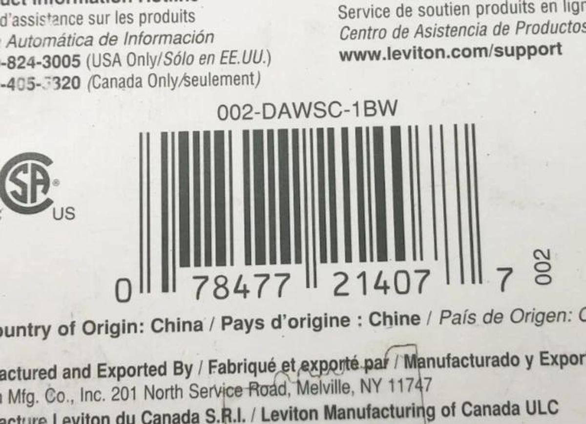 New Leviton DAWSC-1BW Anywhere Switch Companion White Wire Free 3-Way