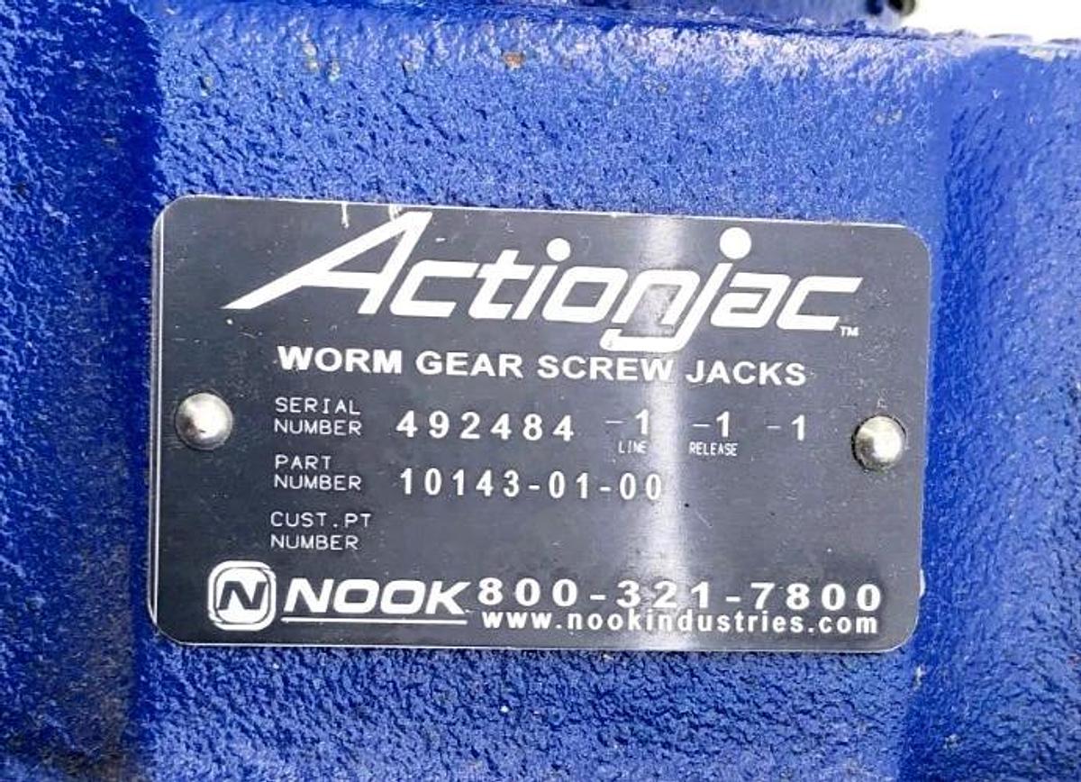 New NOOK Actionjac 10143-01-00 Worm Gear Screw Jack - No Box