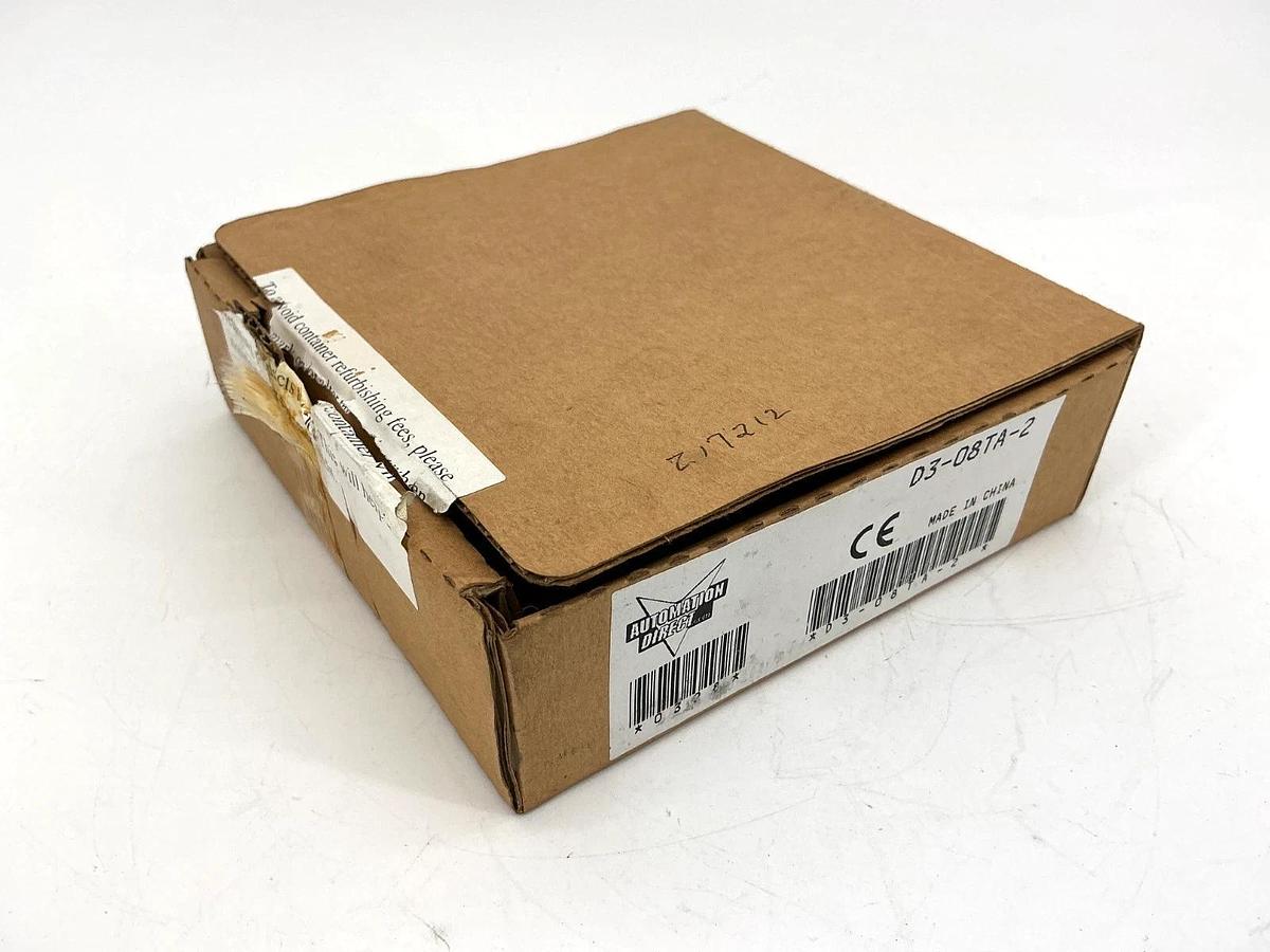 New Automation Direct D3-08TA-2 Output Module 110-220VAC 1A 80-265VAC D308TA2