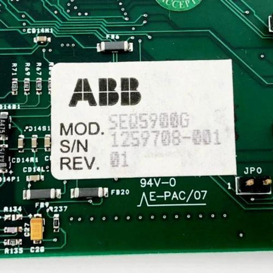 New ABB SEQ5900G Rev 01 FT-IR Ethernet Interface Card with Firmware - No Box