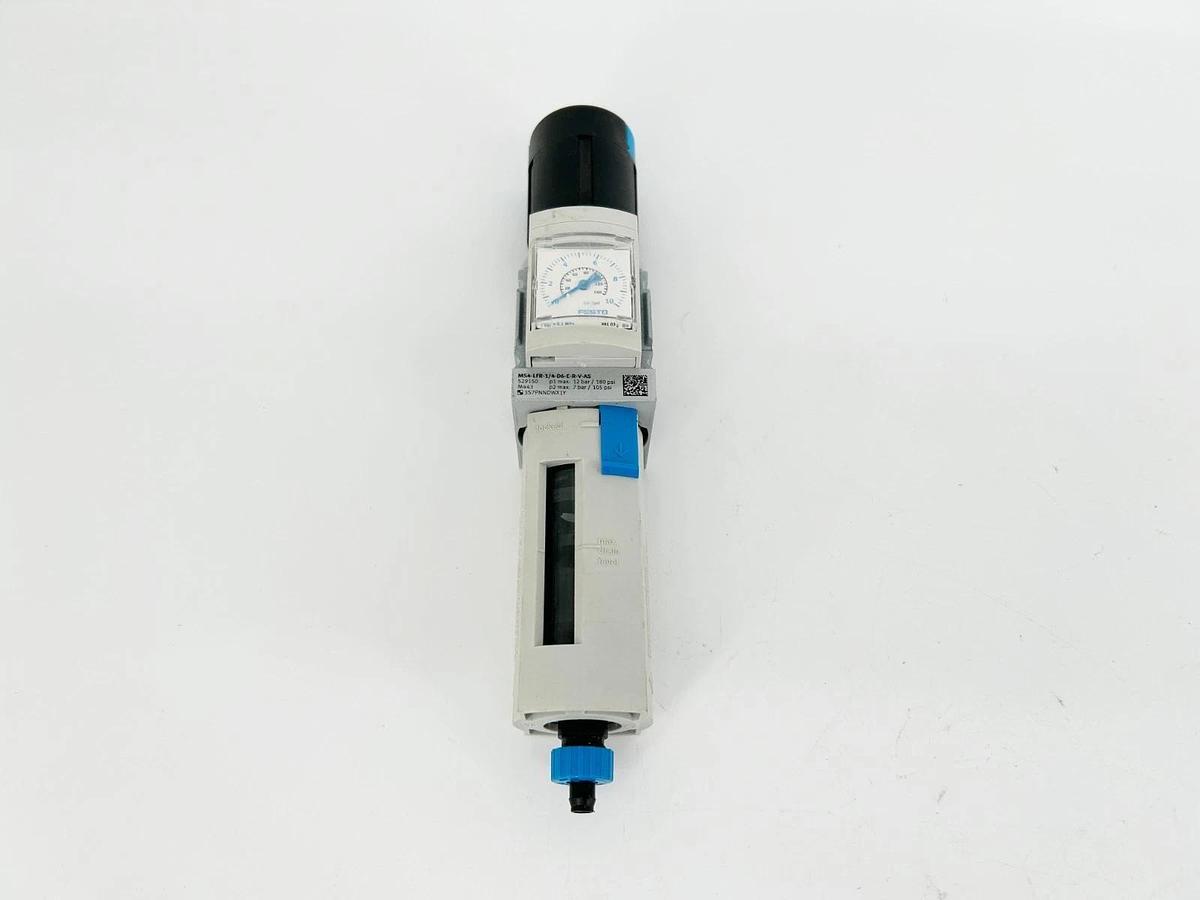 New Festo MS4-LFR-1/4-D6-E-R-V-AS Filter Regulator 180psi G1/4 529150 - No Box