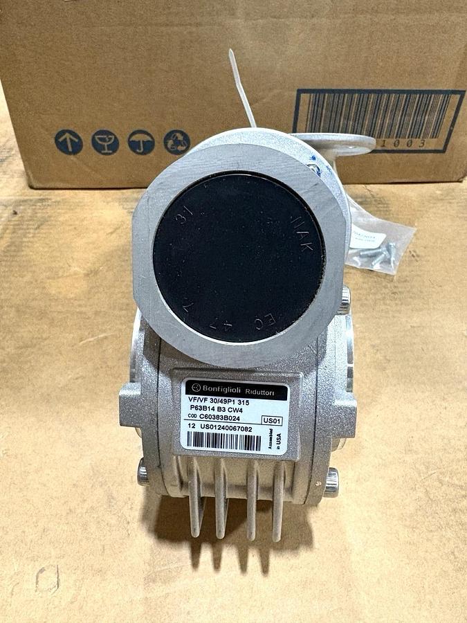 New Bonfiglioli VF/VF-30/49P1-315-P63B14-B3-CW4 Gear Reducer 315:1 Ratio