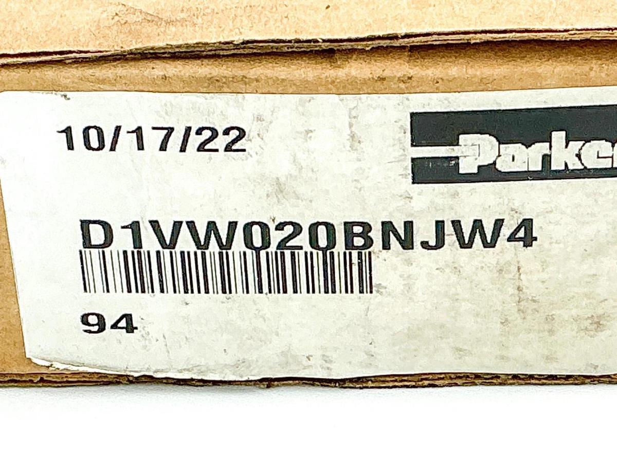 New Parker D1VW020BNJW4-94 Hydraulic Control Valve 4000PSI 24VDC 1.39A