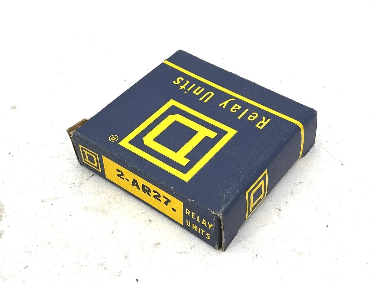 Lot of 2 New Square D 2-AR27 Overload Relay Thermal Unit QTY 2 Per Box