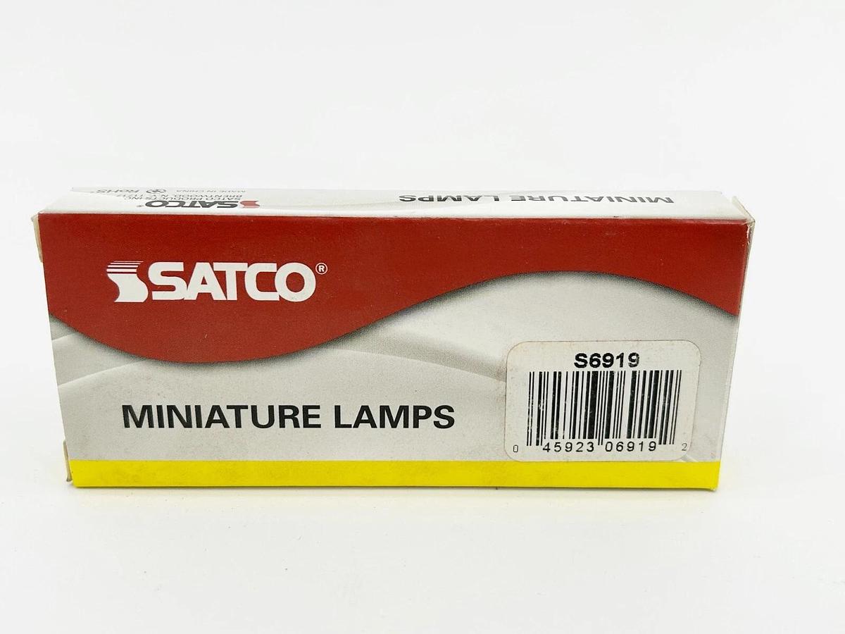 New Lot of 4 Satco S6901 Miniature Lamps 1.12W 28V T1-3/4 85