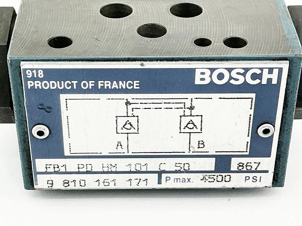 New Bosch FB1-PD-HM-101-C-50-9-810-161-171 Flow Control Valve 4500PSI - No Box