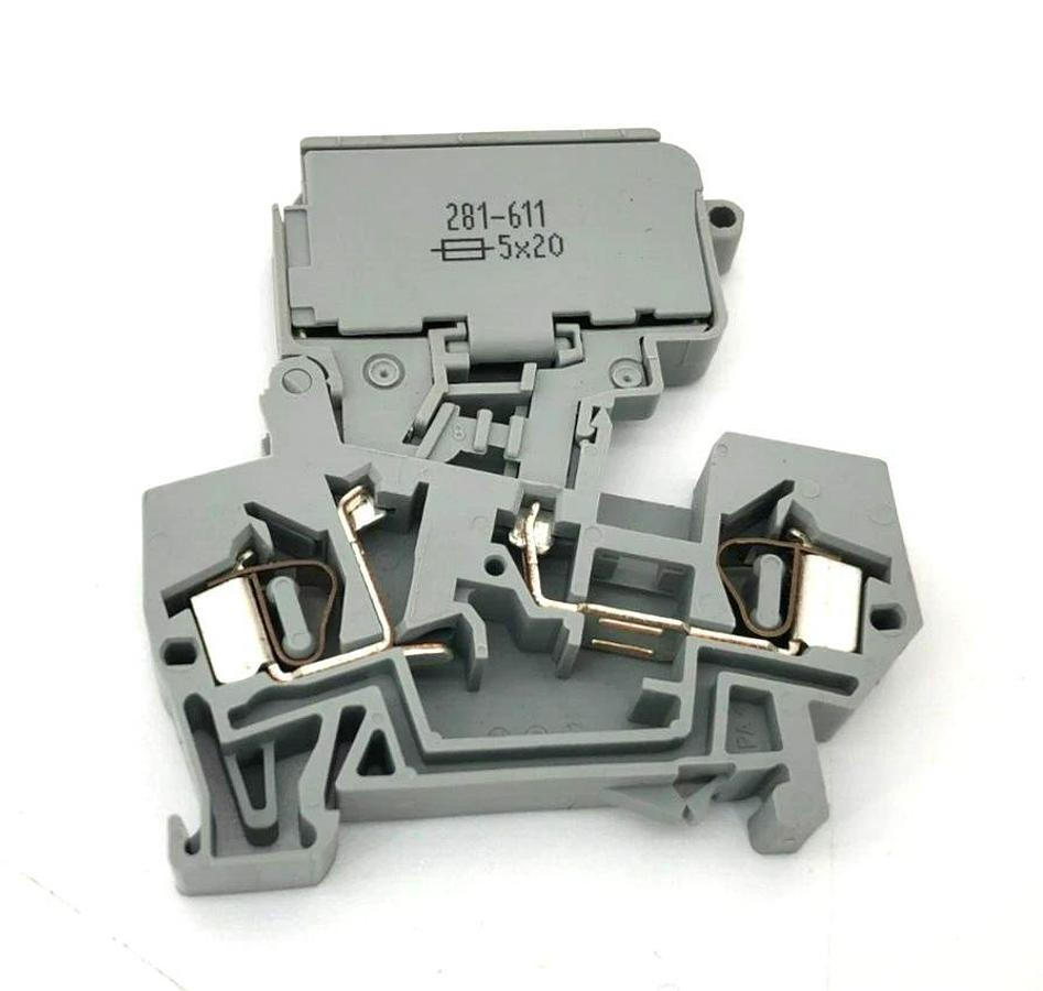 Lot of 9 New Wago 281-611 Terminal Blocks 800V