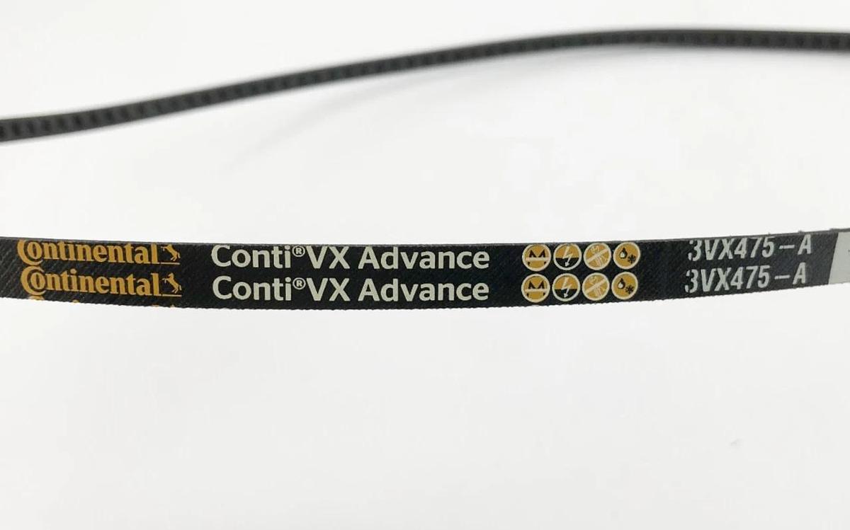 Lot of 2 New Continental 3VX475-A ContiVX Advance Cogged V-Belts - No Box