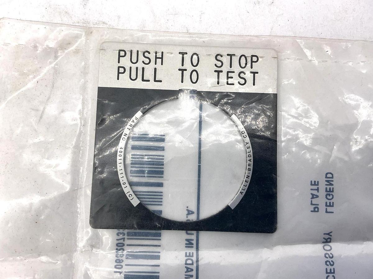 Lot of 2 New Allen Bradley 800T-X559E Ser A Legend Plate Accessory