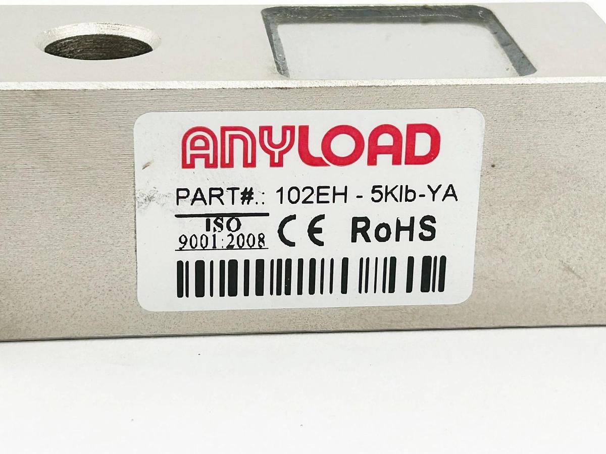 New Anyload 102EH-5KLB-YA Double Ended Load Cell Beam 5K LB