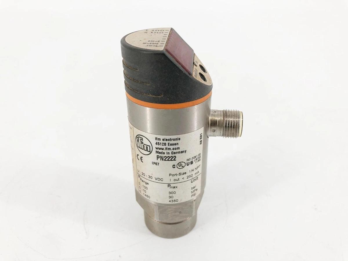 Used IFM Efector PN2222 Pressure Sensor PN-100-SBN14-MFRKG/US