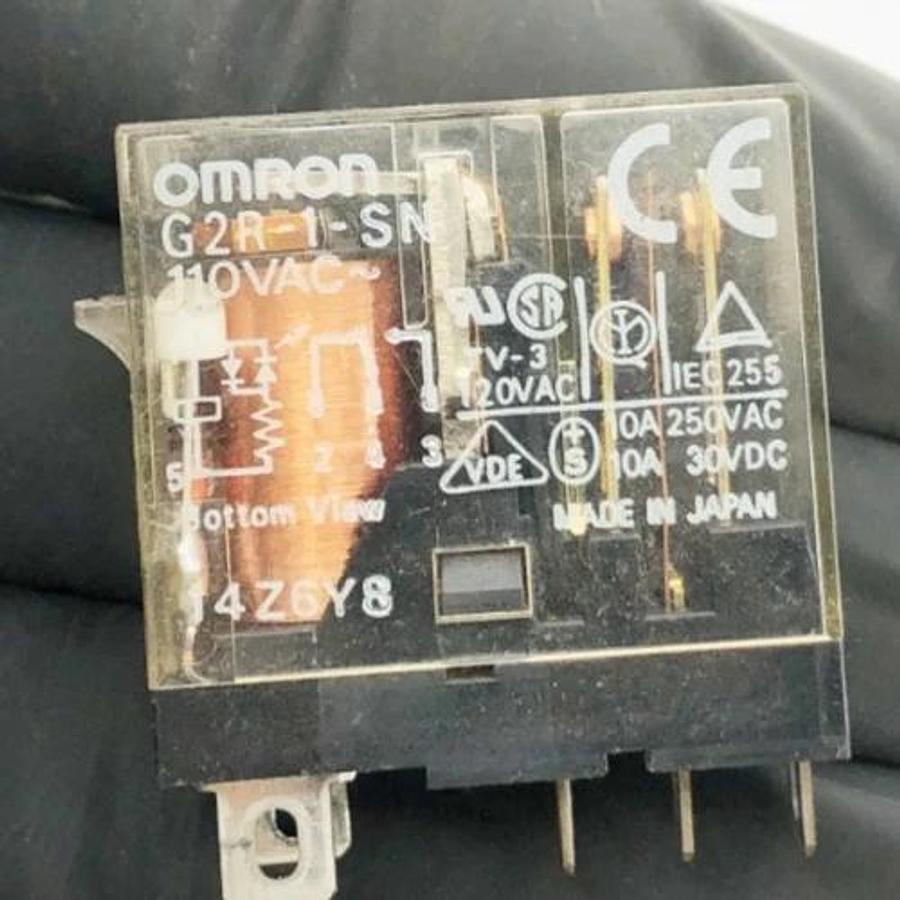 Used Lot of 4 Omron G2R-1-SN Relays 110VAC 5-Pin