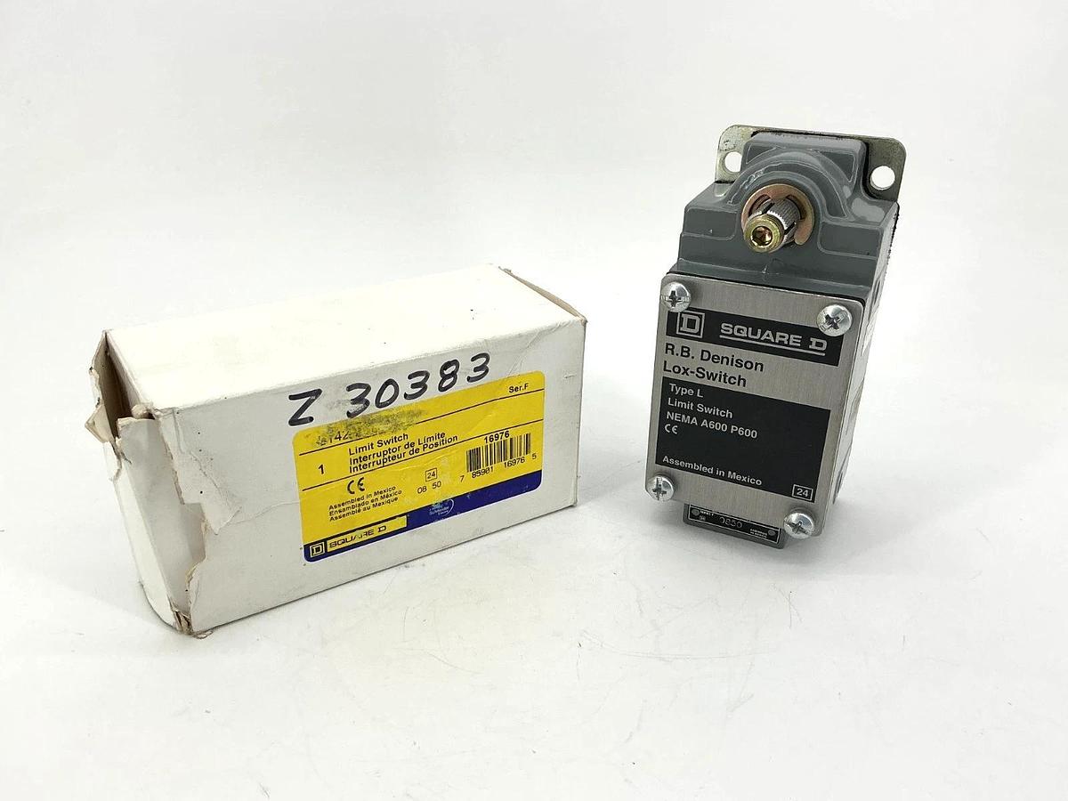 New Square D L142-2M Ser F Limit Switch RB Denison Lox-Switch 10A 600VAC L1422M