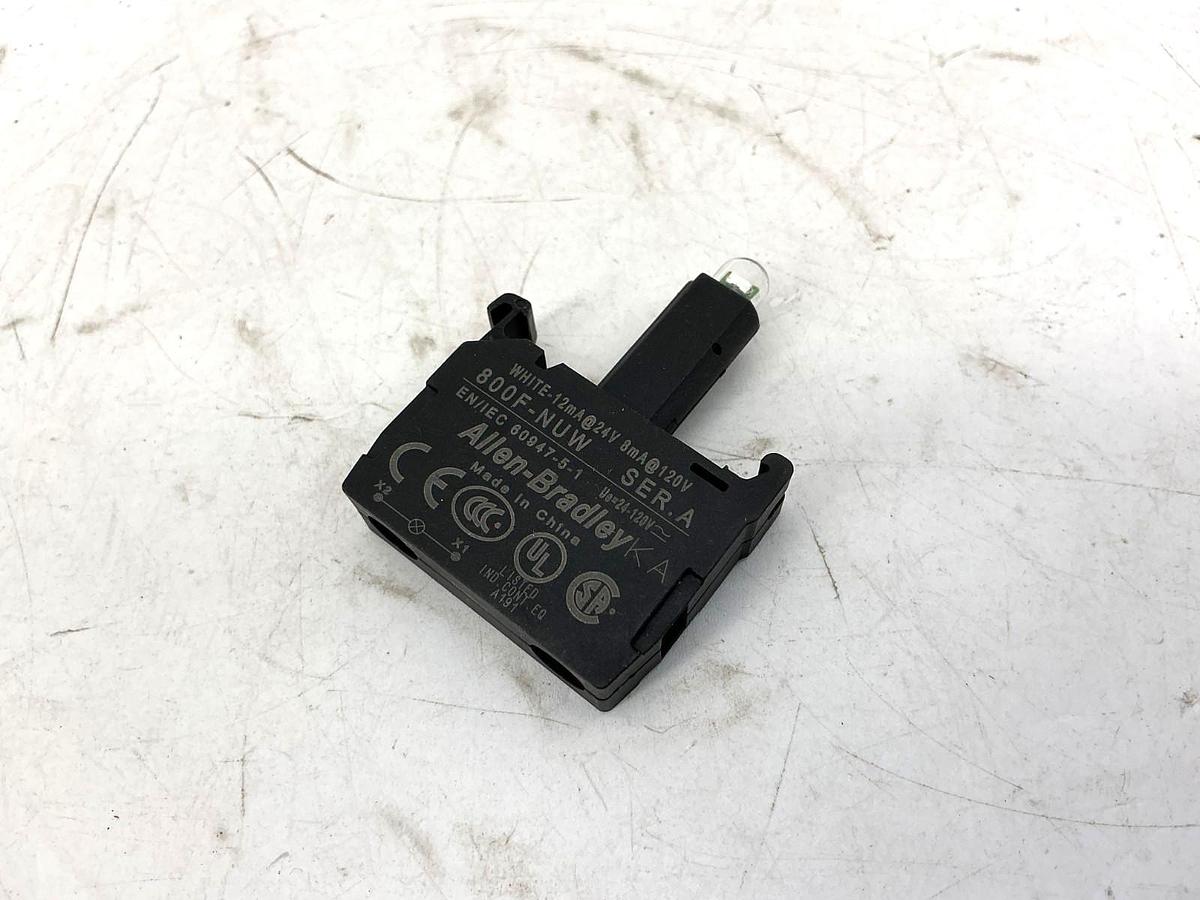 New Allen Bradley 800F-NUW Ser A LED Module White 21-120VAC/VDC 800FNUW -No Box