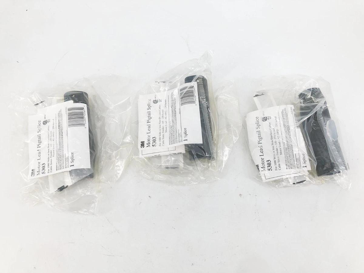 New 3M 5303 Motor Lead Pigtail Splice Kit 1000V or Less (3 Splices)