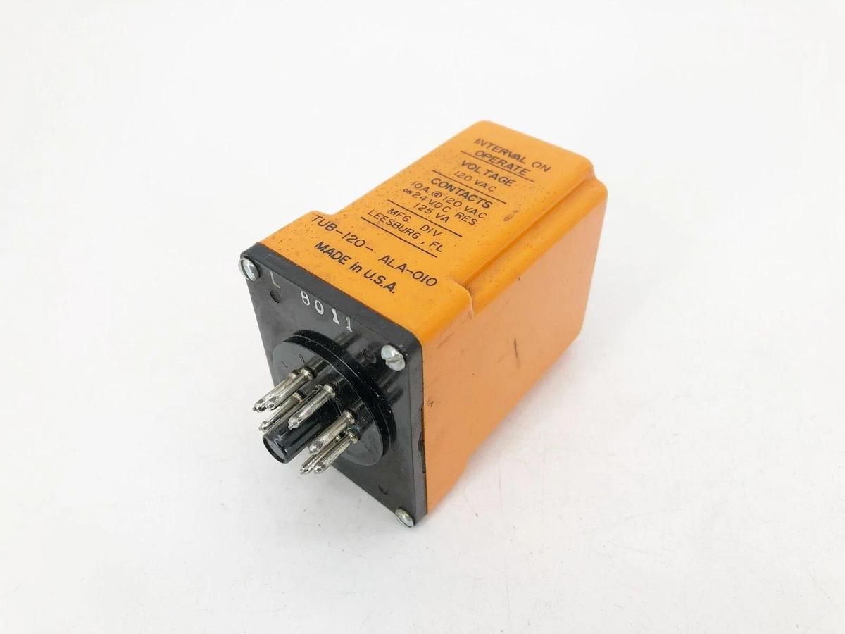 Used Diversified Electronics TUB-120-ALA-010 Timing Relay 0.1-10s 120V
