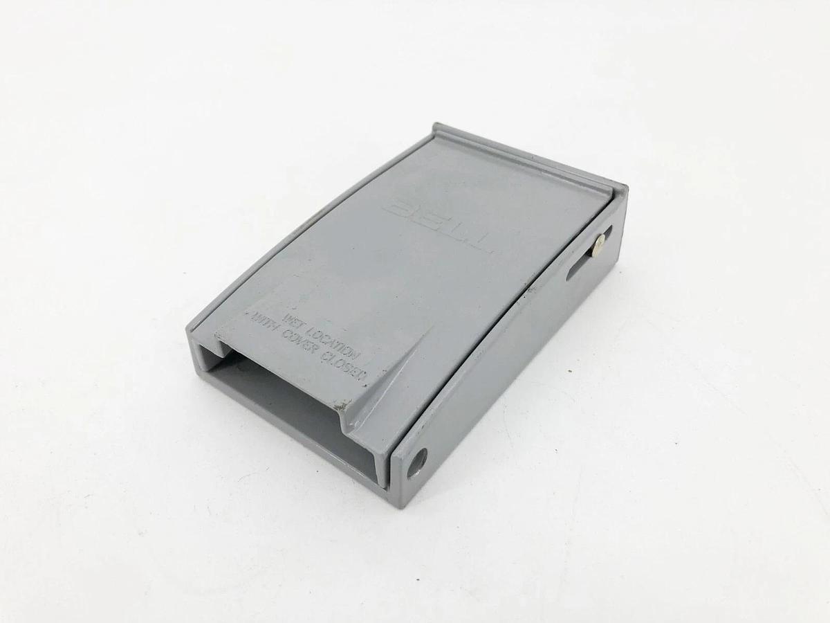 New Bell Rayntite 5026-0 Single Gang Device Flip Cover Weatherproof