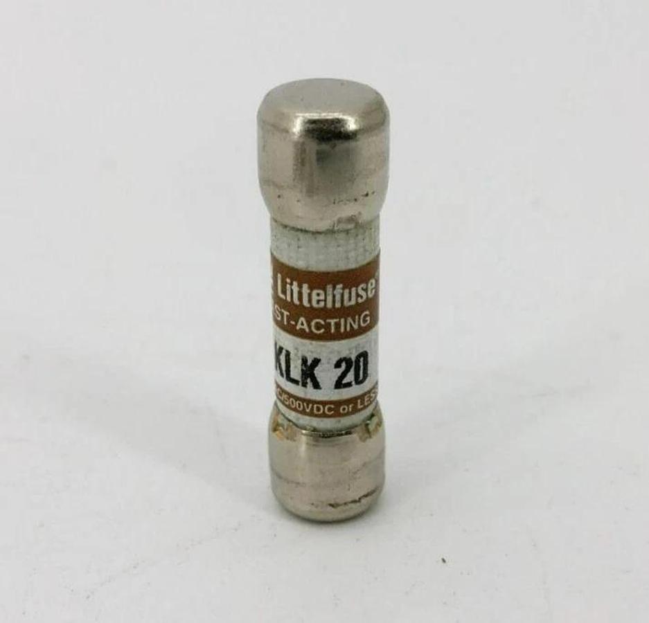 Lot of 5 New Littelfuse KLK-20 Fast Acting Fuses 20A 600VAC 500VDC