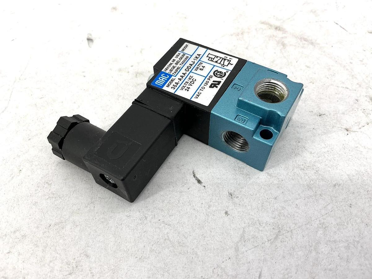 New MAC Valves 35A-AAA-DDAJ-1KA Solenoid Valve 24VDC 3-Way - No Box