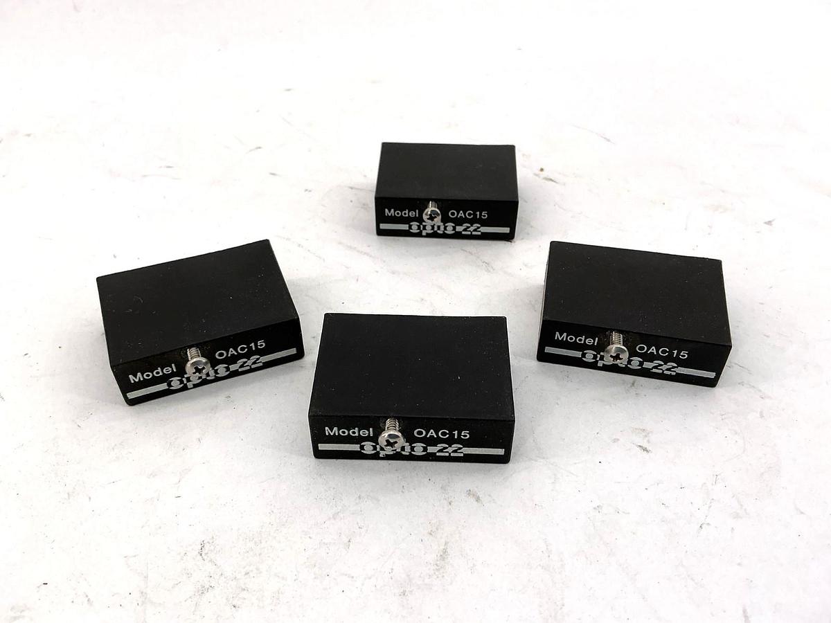 Used Lot of 4 OPTO 22 OAC15 I/O Module Current Rating 3A 4-Pin