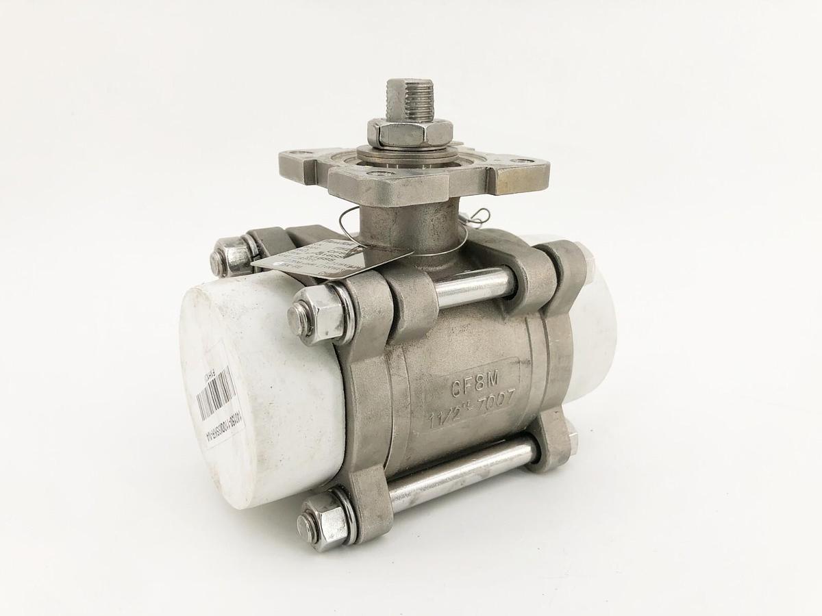 New Flow-Tek 140150-11000SSKR-NA Ball Valve 1-1/2" CF8M