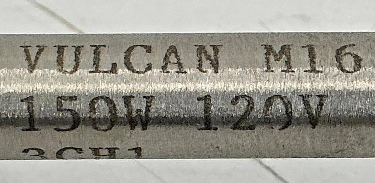 New Vulcan Electric C3930A Swaged Cartridge Heater 2-Wire 150W 120V - No Box