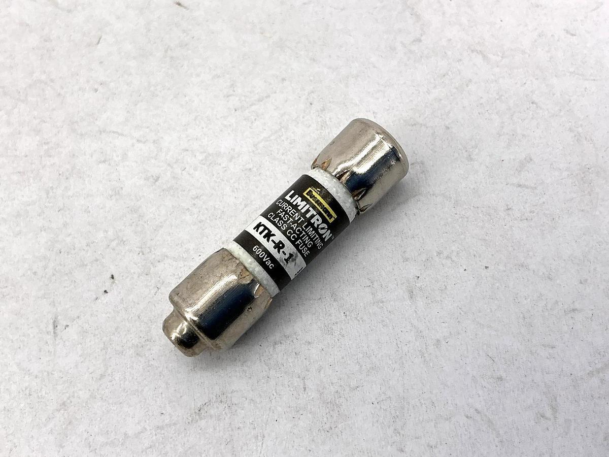 Lot of 3 New Bussmann KTK-R-1 Limitron Current-Limiting Class CC Fuse 1A 600V