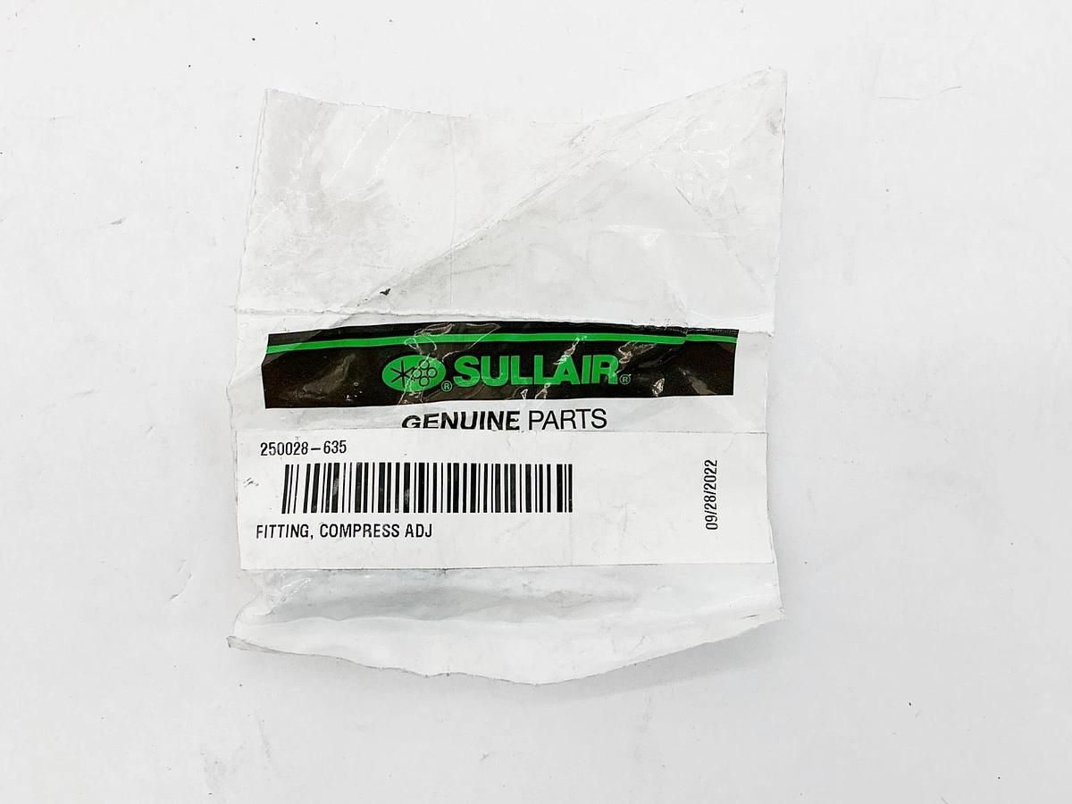 New Sullair 250028-635 Compressor Adjuster Fitting 1/8" - 1/8" Tube