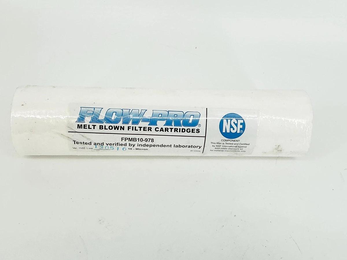 New Lot of 4 Flow-Pro PMB10-978 Melt Blown Filter Cartridges 10 Micron