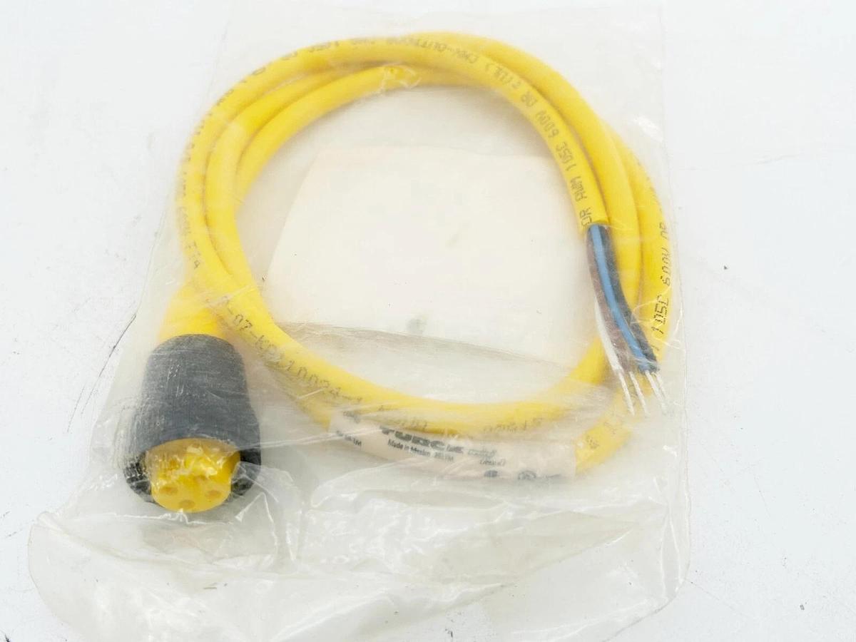 New Turck RK 40-1M Single Ended Cordset 7/8" Minifast 4 Wire 18AWG U2040