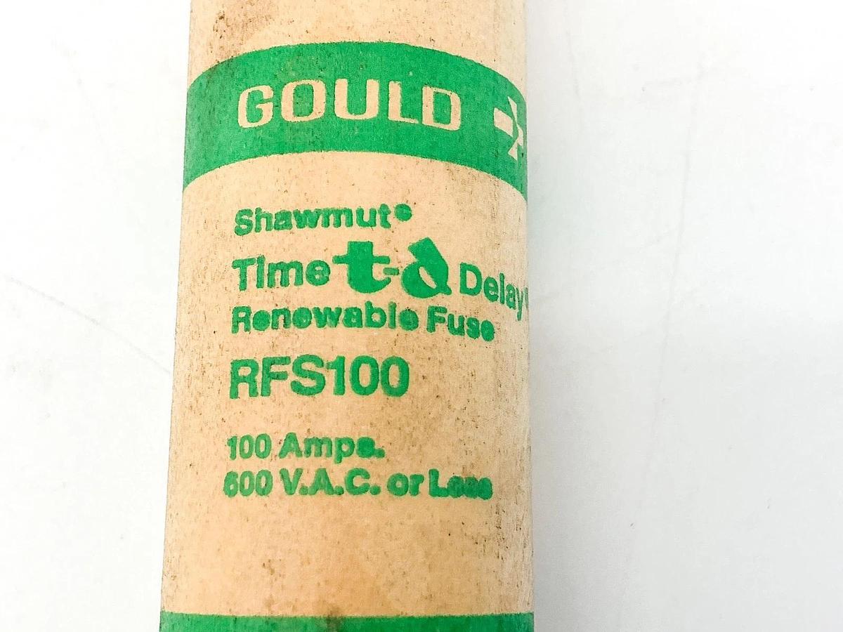 New Gould Shawmut RFS100 Renewable Fuse 100A 600V - No Box