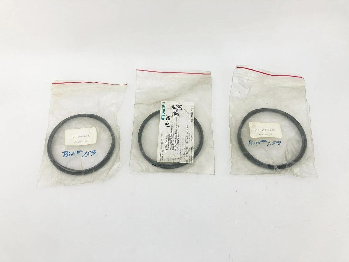 Lot of 3 New Buhler UNN-44019-229 O-Rings