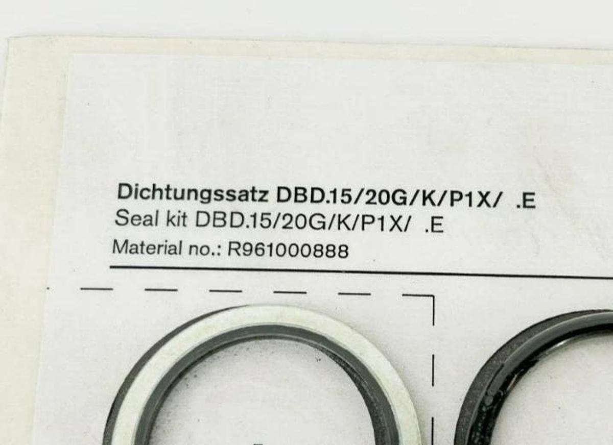 New Bosch Rexroth R961000888 Seal Kit, DBD.15/20G/K/P1X/.E