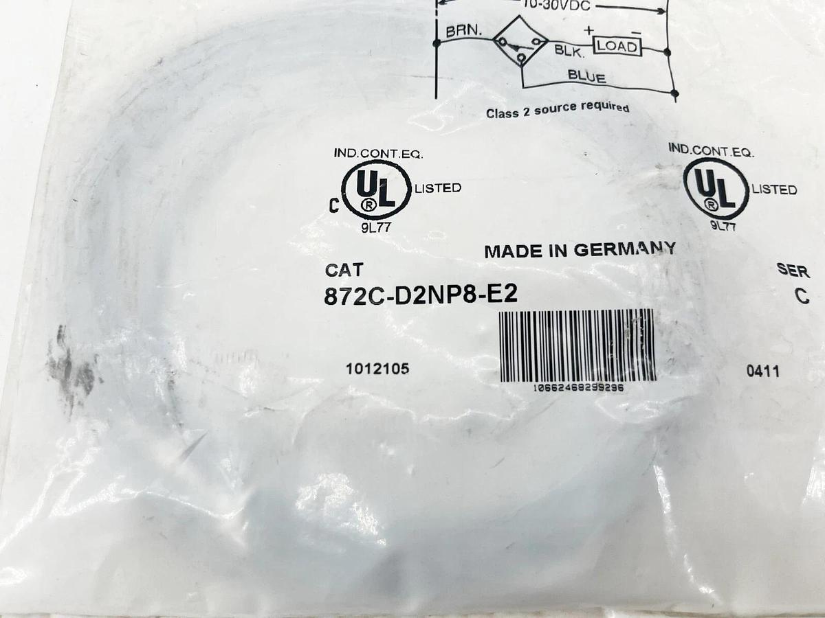 New Allen Bradley 872C-D2NP8-E2 Ser. C Inductive Proximity Sensor Manu. Germany